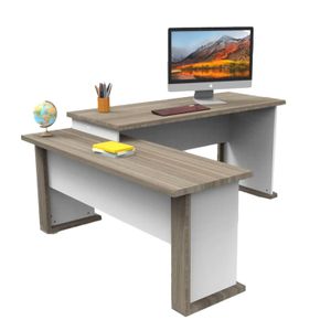 Escritorio Gerencial Genesis Humo - MUEBLE FACIL