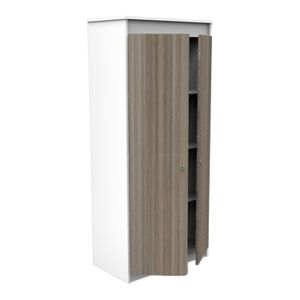 Biblioteca Genesis 2 Puertas Humo - MUEBLE FACIL