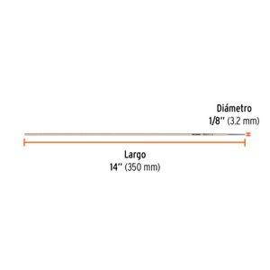 Electrodo 6011 de 1/8" (3.2 mm) de diámetro x 14" (350 mm) de largo; Presentación x 1 kg. - TRUPER