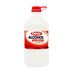 Alcohol Antibacterial para Uso Externo; Presentación 1 galón. - WEIR
