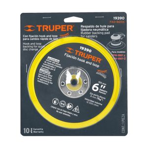 Pad para lijadora TPN-861 con sistema de fijación Hook and Loop (velcro) para SKU 579099. - TRUPER