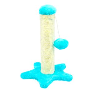 Rascador de 25 cm para gatos con base estable y pelota. - ORGILL