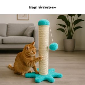 Rascador de 25 cm para gatos con base estable y pelota. - ORGILL