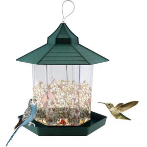 Comedero para PÁJAROS tipo CASA de 19 cm x 22 cm. - PRO GARDEN