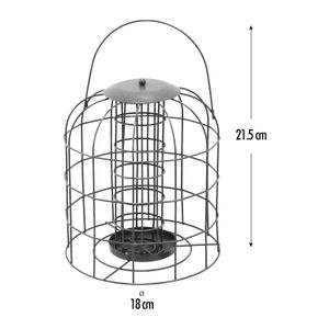 Comedero colgante de reja tipo jaula para pájaros. - KOLE IMPORTS