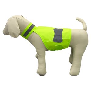 Chaleco reflectivo verde en talla M para perros. - DUKE'S
