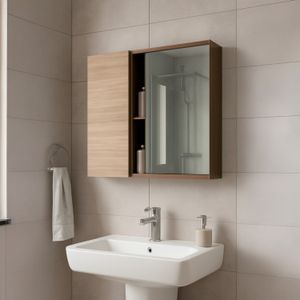 Gabinete Poseidon 2Puertas 1Espejo - MUEBLE FACIL