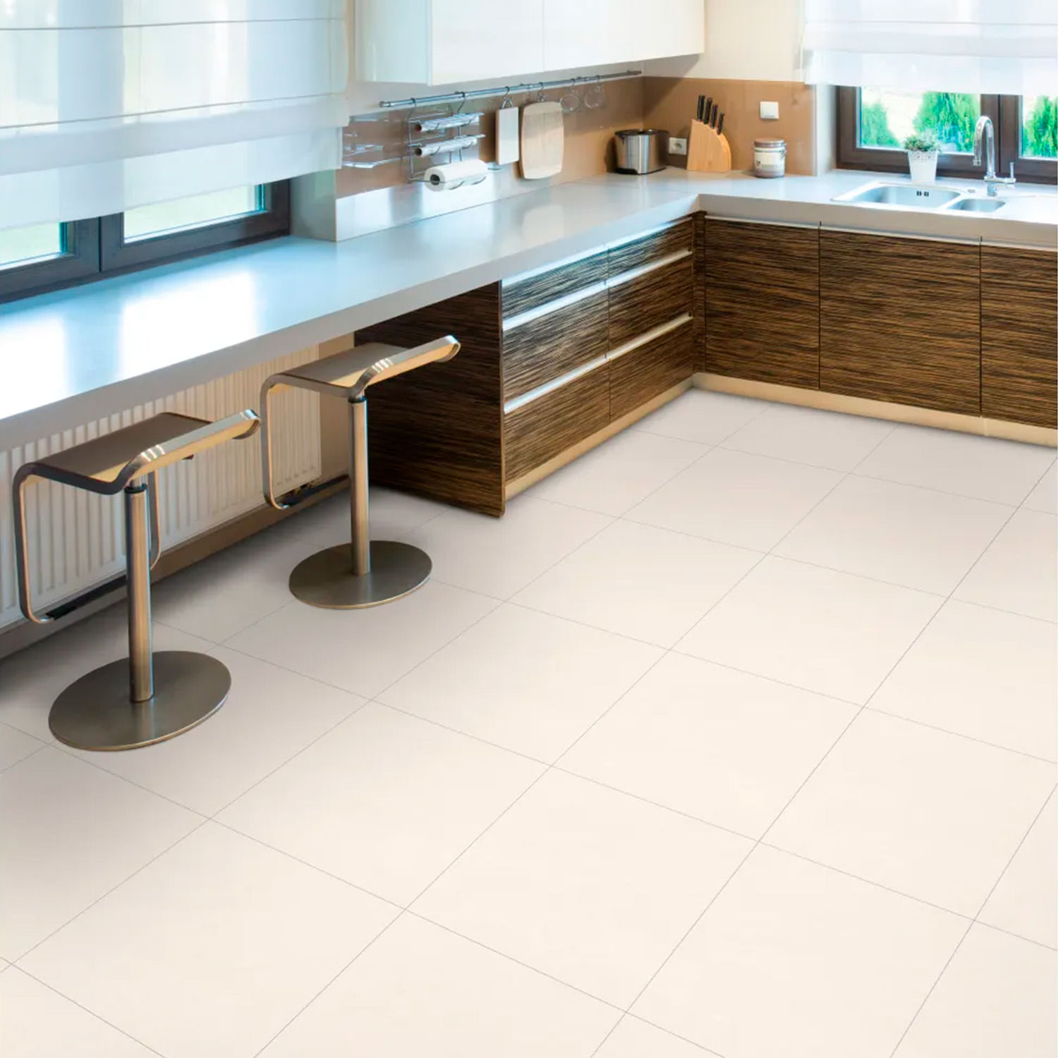 Porcelanato IVORY CLARO V1 rectificado de 60 x 60 cm Caja 1.80 m2 ...