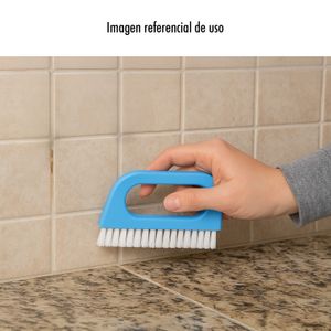 Set de 2 cepillos limpiadores para juntas de piso del hogar. - KOLE IMPORTS