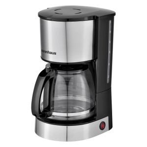 Cafetera WH-CM123S de acero inoxidable con jarra de vidrio con capacidad de 12 tazas. - WARENHAUS