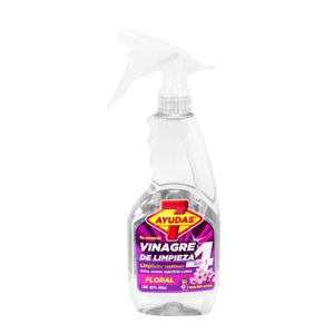 Vinagre de limpieza con aroma FLORAL de 490 ml para baños, cocinas, pisos y superficies. - 7 AYUDAS