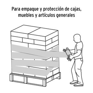 Plástico stretch film en rollo de 1 kg de 12 cm x 457 metros APROX. - POLIPACK