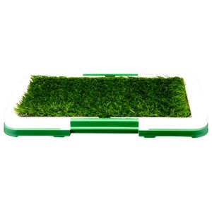 Almohadilla sanitaria canina de 46 x 34 cm con cesped sintético. - K PRO