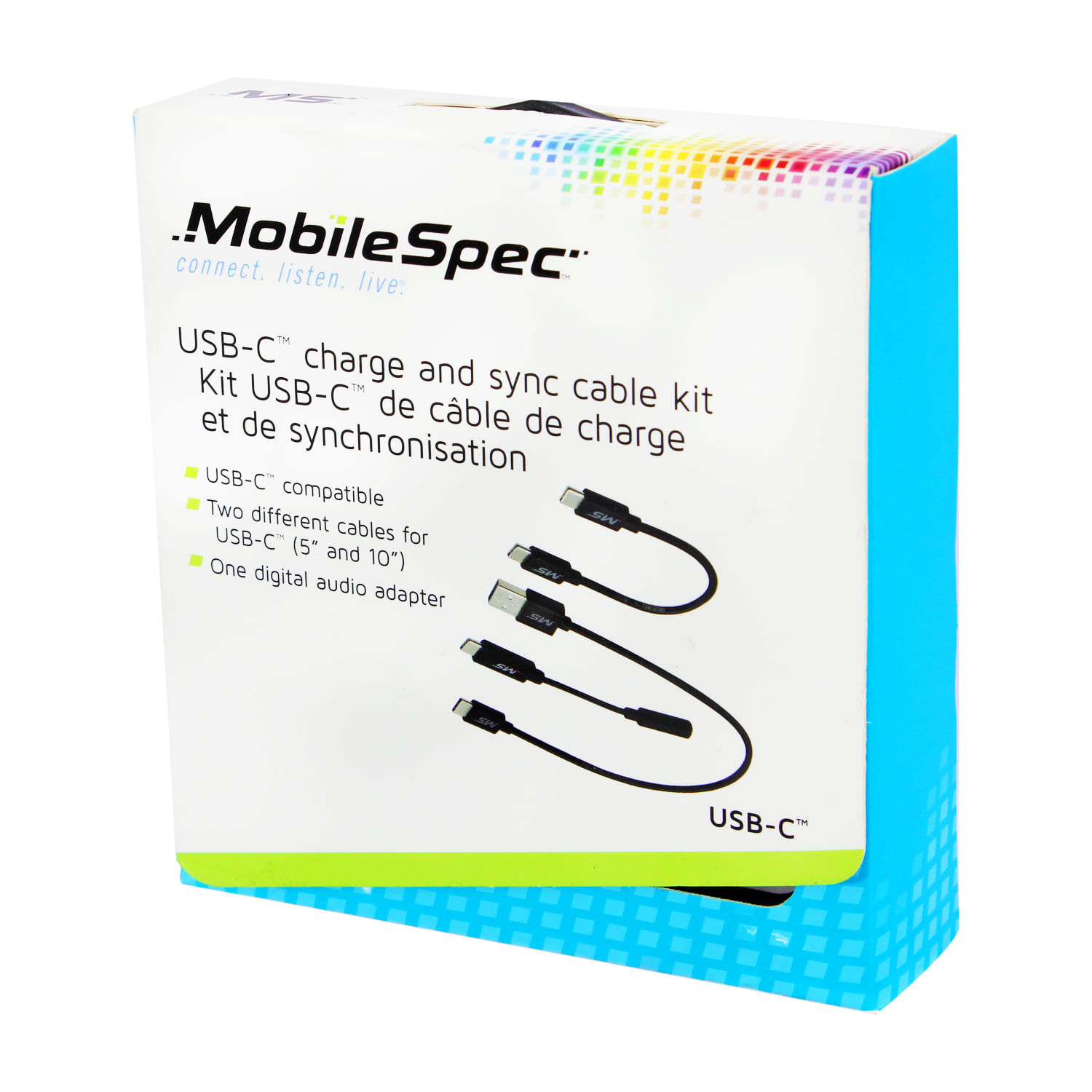 Kit cables de carga sincronizado USB C a USB C, USB A a USB C y ...
