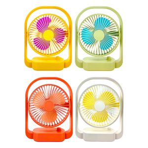 Mini ventilador recargable con marco giratorio de 17,5 x 5 cm para uso en escritorio. - MAY'S