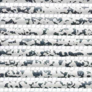 Tapete antideslizante multiusos blanco con gris jaspeado de 65 x 200 cm. - K HOME