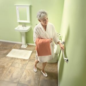 Barra de seguridad de acero inoxidable de 60 cm para DUCHAS Y BAÑOS. - MOEN
