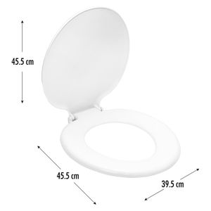 Asiento para inodoro de diseño universal color blanco. - K HOME