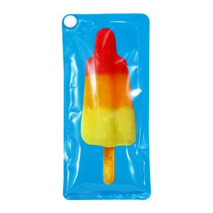 Bolsa de hielo reutilizable en forma de PALETA DE HELADO colorida de 20 cm x 9,4 cm. - KOLE