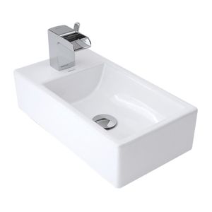 Lavamanos ARIA de 25 x 45.5 x 12 cm sin rebosadero para colgar a muro. - BRIGGS