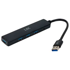 Multipuerto USB para laptop con 5 salidas USB (USB 3.0 x1 - USB 2.0 x3 y USB tipo C x1 ). - LSC