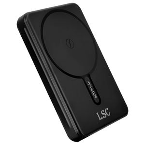 Power bank de 5000 mAh con cargador magnético inalámbrico de carga rápida de 22.5W. - LSC