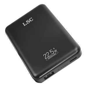 Power bank de 5000 mAh con cargador magnético inalámbrico de carga rápida de 22.5W. - LSC