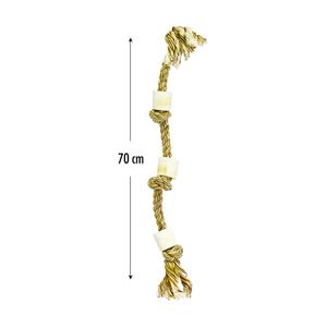 Juguete para perros de 70 cm de soga con varios nudos. - PUPPY & CO