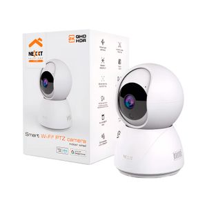 Cámara Smart con giro de 355° y cámara 2K; con conexión WiFi de doble banda 2,4 y 5,0 GHz. - NEXXT