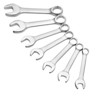 Juego de 7 llaves combinadas cortas de medida METRICA / ESTANDAR. - STANLEY