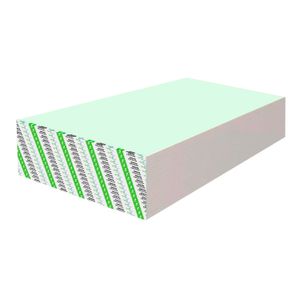 Placa de yeso verde (RH) RESISTENTE A LA HUMEDAD revestida de 1.22 x 2.44 m x 12.7 mm. - GYPTECH