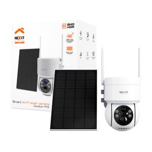 Cámara Smart PTZ con panel solar recargable WiFi para exteriores. - NEXXT