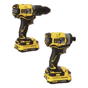 Combo inalámbrico FATMAX de pistola de impacto + taladro percutor + 2 baterías y cargador. - STANLEY