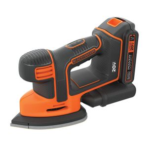 Lijadora inalámbrica tipo MOUSE® de 20V MAX de 1,5 Ah. - BLACK + DECKER