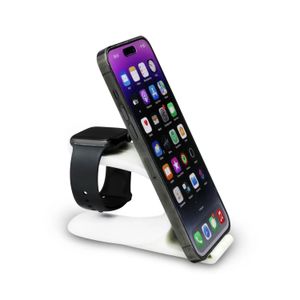 Soporte de 12.5 x 6.7 x 4.3 cm con goma suave para Smartphone y Smartwatch. - DIAMOND VISIONS