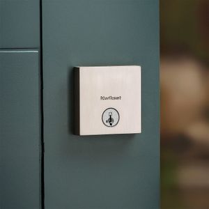 Cerrojo DOWNTOWN de cilindro sencillo Nikel Satinado para puerta principal. - KWIKSET