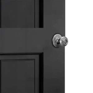 Cerradura para baño o dormitorio sin llave NIKEL SATIN PALACE. - KWIKSET