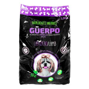 Alimento para perros PREMIUM plus sensitive hecha con proteína de cordero 1,5 kg. - GÜERPO
