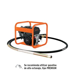 Vibrador de concreto con motor a gasolina HONDA de 5,5 HP con compactador de 38 mm x 6 m. - TRUPER