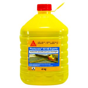 Acelerante plastificante para hormigón PLASTOCRETE 161 HE Experto. - SIKA