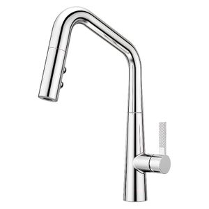 Monomando tipo ducha desmontable ASARI de acero inoxidable cromado para cocina. - PFISTER