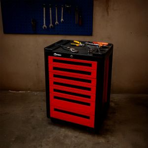 Gabinete organizador para herramientas con 7 cajones y base lateral para colgar. - K PRO