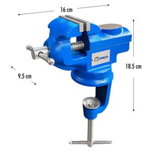 Entenalla para mesa con cuerpo de hierro forjado y base de 2,5". - K PRO