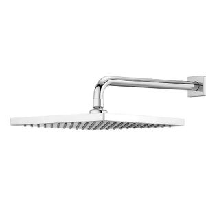 Cabezal de ducha cuadrado de 25 cm con brazo cromado. - PFISTER