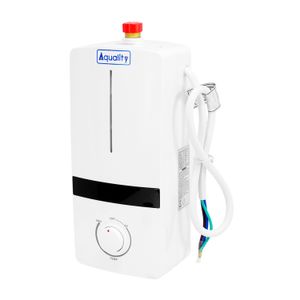 Calentador de agua eléctrico MINI de 220V de 5.5 kW de potencia de 8,5 x 32 x 13 cm. - AQUALITY