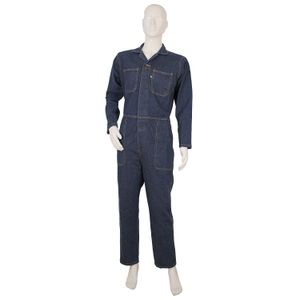 Overol de trabajo INDIGO talla LARGE de tela jean de 14 Onz para trabajos manuales. - SM PROVEEDORES