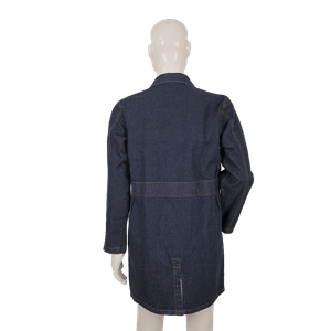 Mandil de trabajo INDIGO talla MEDIUM con tela jean de 14 Onz para trabajos manuales. - SM PROVEEDORES