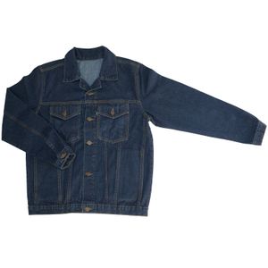 Chompa de trabajo INDIGO talla LARGE de tela jean de 14 Onz resistente a la fricción. - SM PROVEEDORES