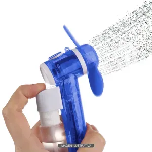Ventilador de bolsillo con 2 aspas suaves + rociador tipo spray. - ORGILL
