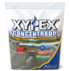 Impermeabilizante XYPEX Gris protector por cristalización para hormigón expuesto a humedad 2 kg. - ADITEC